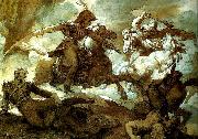 charles emile callande combat de cavaliers oil painting